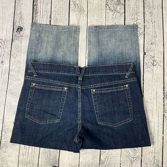 WHITE HOUSE BLACK MARKET Noir Capri Ombré Jeans - Picture 3 of 5